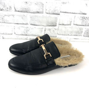 Steve Madden Khloe Leather Mules Black Sz. 9.5